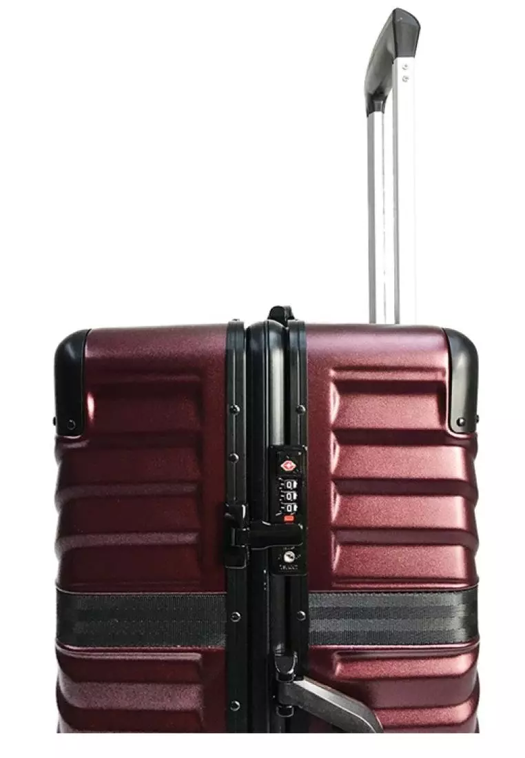 Caseman 20" Metallic Style PC Harcase Travel Luggage w TSA Clip Lock - XA2329