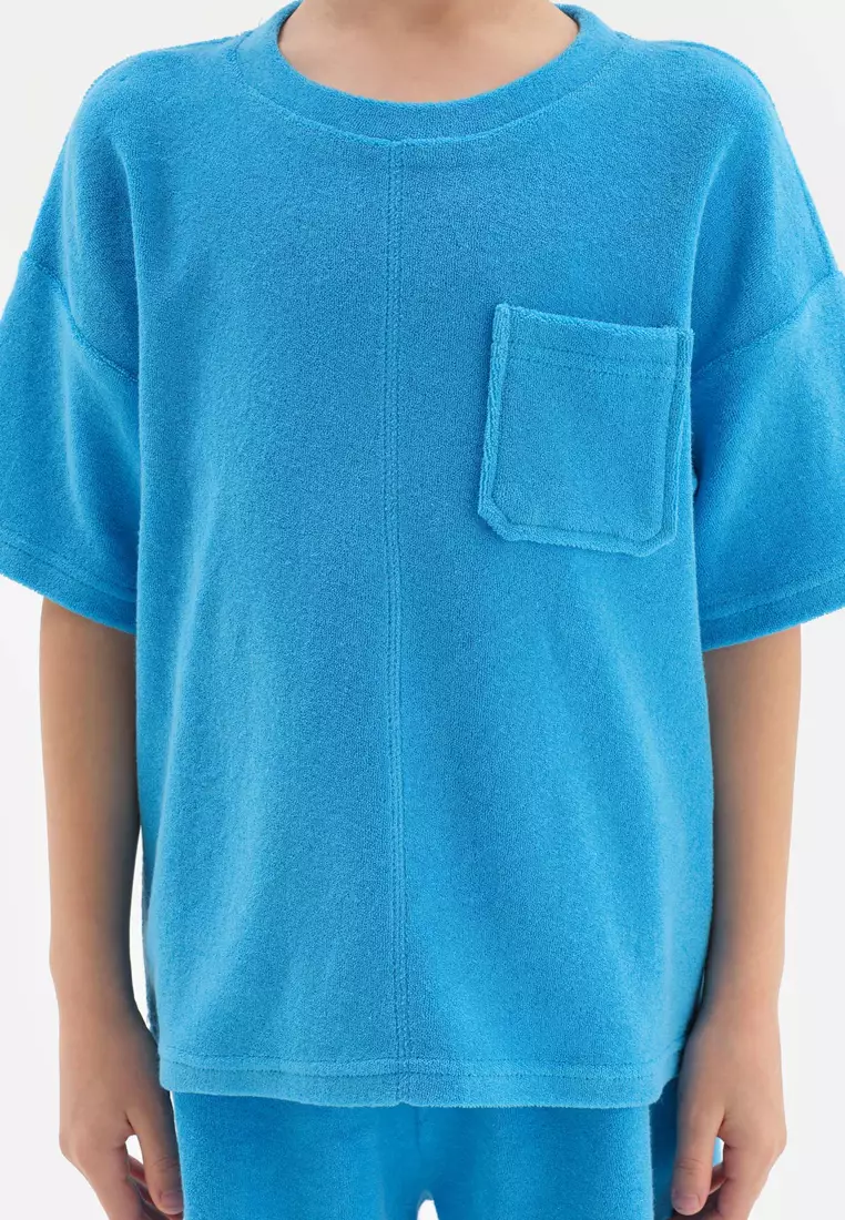 Blue Tshirts, Non-wired, Beachwear for Boys