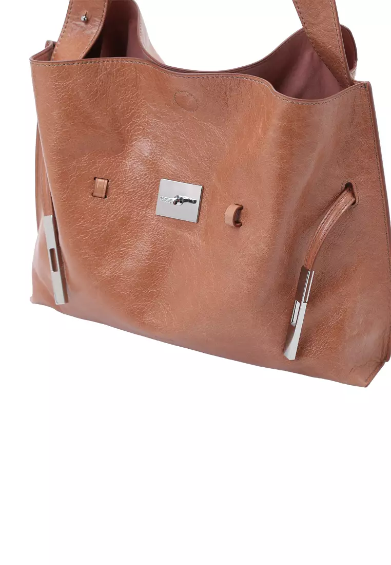 SAOI Belt Tote II Small - Distressed Caramel