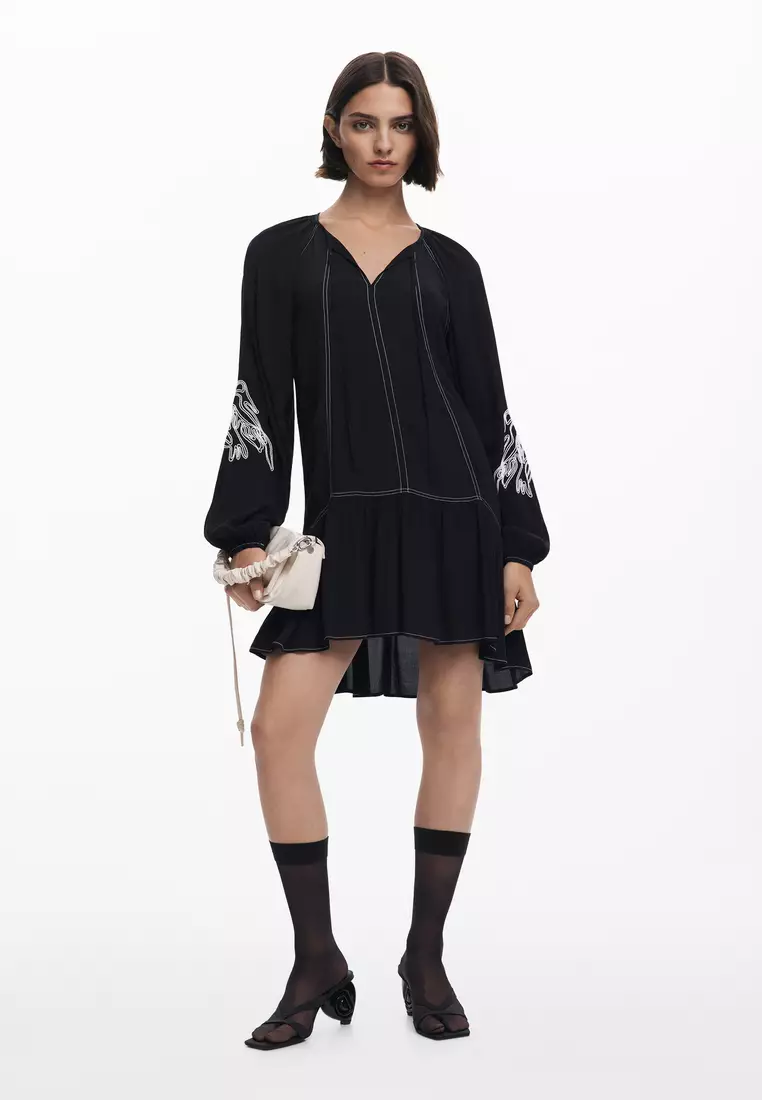 Embroidered Boho dress