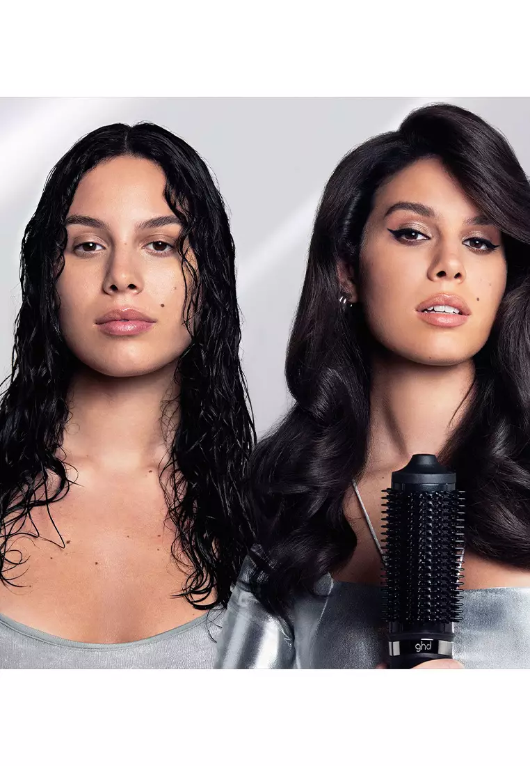 NEW Duet Blowdry Hair Dryer - 2-in-1 hair dryer brush in Black, wet to blow dried with no heat damage¹ for easy and smooth blow dries.