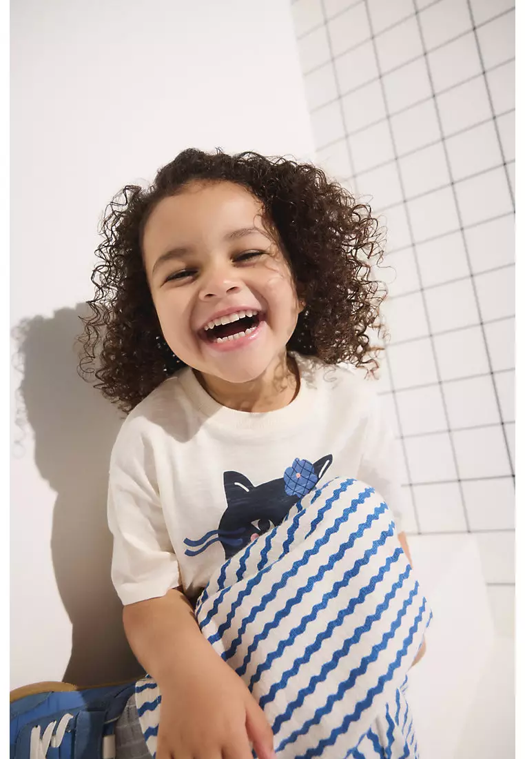 Cat T-Shirt and Trousers Outfit