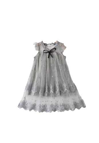 RAISING LITTLE grey Adelfa Baby & Toddler Dresses 98D8AKAABE9171GS_1