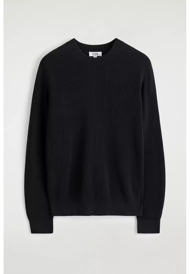 COTTON CREW-NECK JUMPER