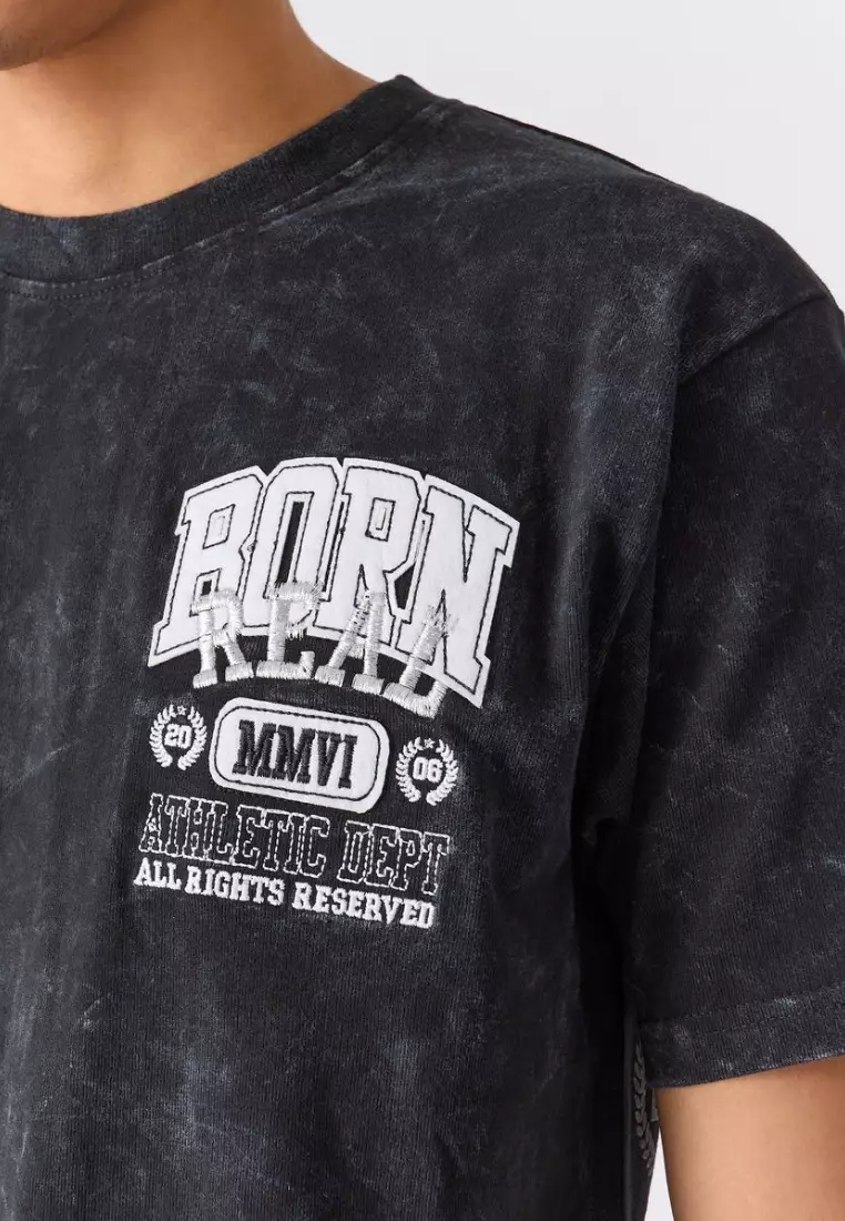 NYC Streetwear - Born Real Short Sleeves Tee - Black