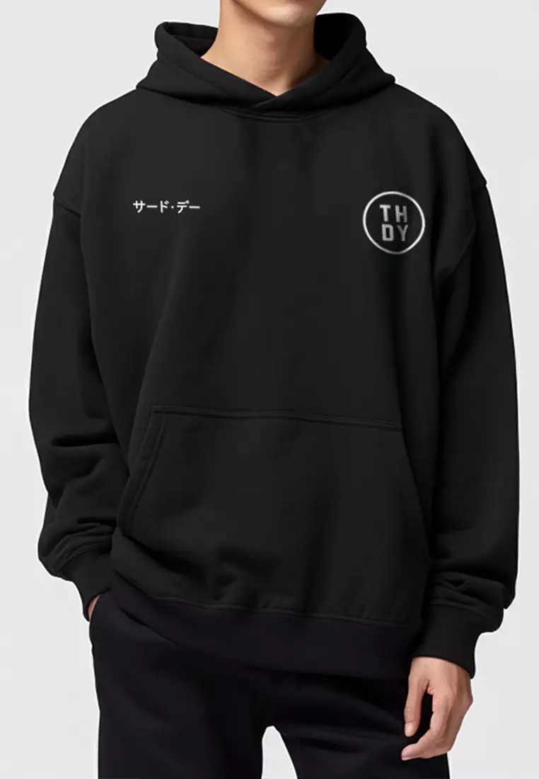 MTG02 Hoodies Premium ScubaLux Anti Kusut Waterproof "Evo" Hitam