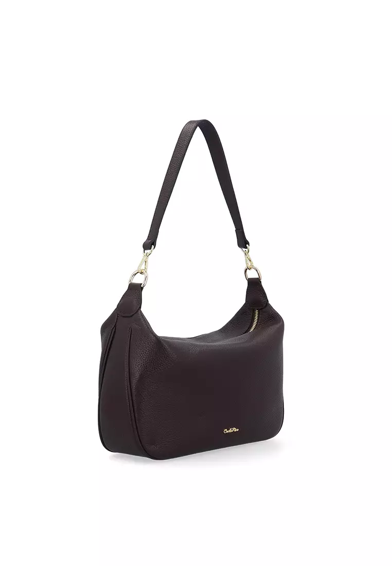 Muse Curve Shoulder Bag - Dark Coffee