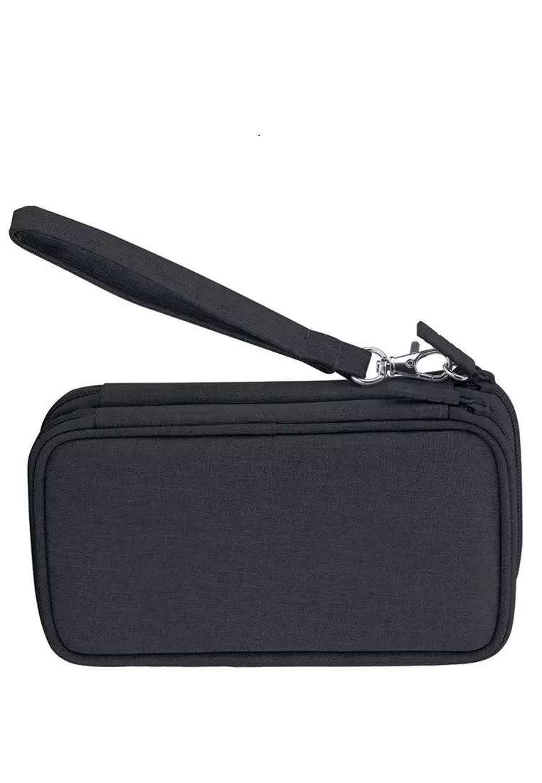 Ars Tas Gadget Organizer Large Compartment Design Simple Material Canvas ORIGINAL - Black