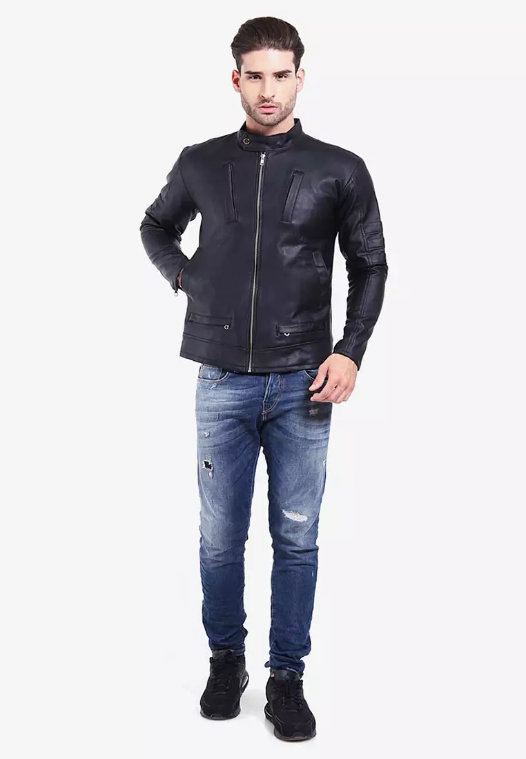 Jual Crows Denim Crows Denim - Leather Jacket Biker Original 2024 ...