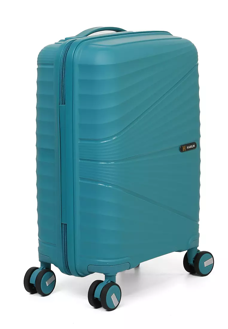 Carlton Koper Size 20inch Unisex Lock Anti Theft Zipper Suitcase Material Fiber ORIGINAL - Tosca