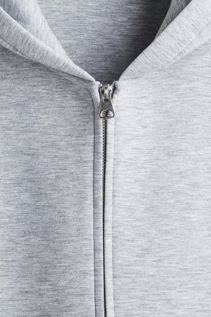Loose Fit Scuba Zip-through hoodie