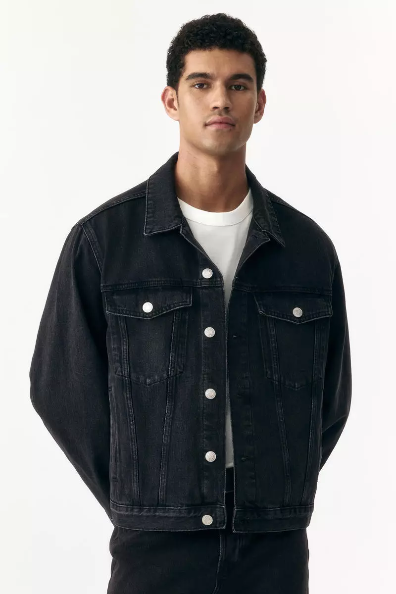 Buy H&M Loose Fit Denim jacket Online ZALORA Malaysia