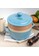 UCHII blue UCHII Premium 3in1 Cooking Soup Pot Ceramic w/ Bamboo Food Steamer 2L 8EC98HL761F2A8GS_2