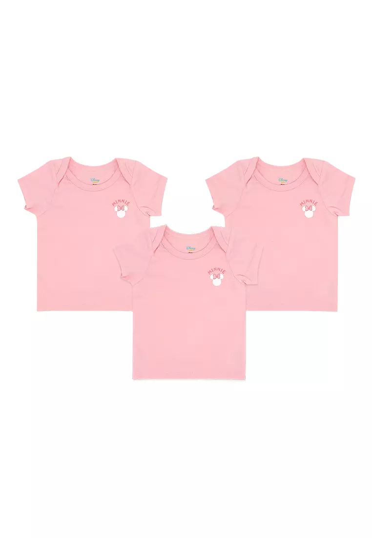 Baby Girl Licensed Newborn Essentials T-Shirt Pack of 3