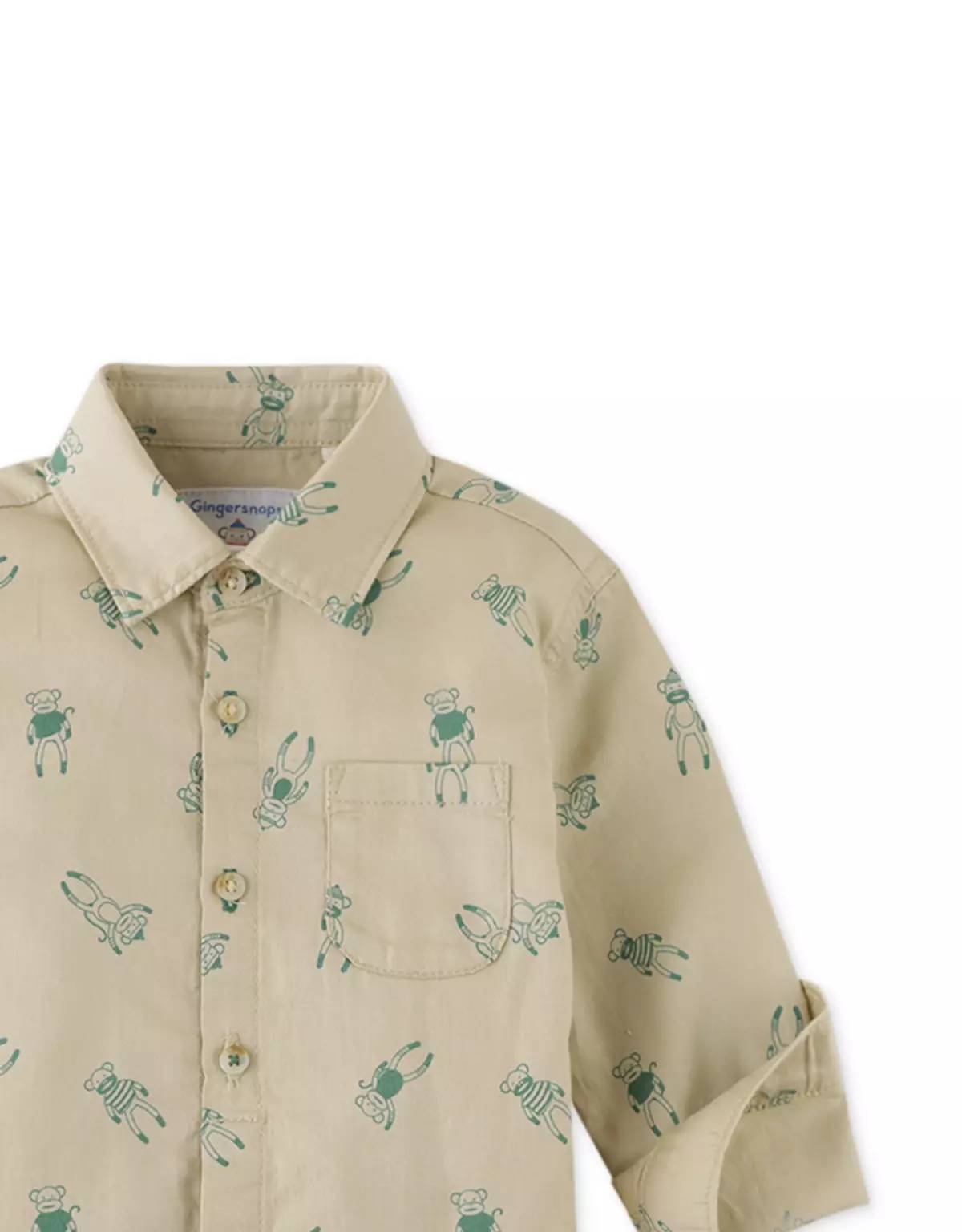 Gingersnaps Baby Winter Emporium Wls - Kemeja Bayi Laki-laki (Krem)
