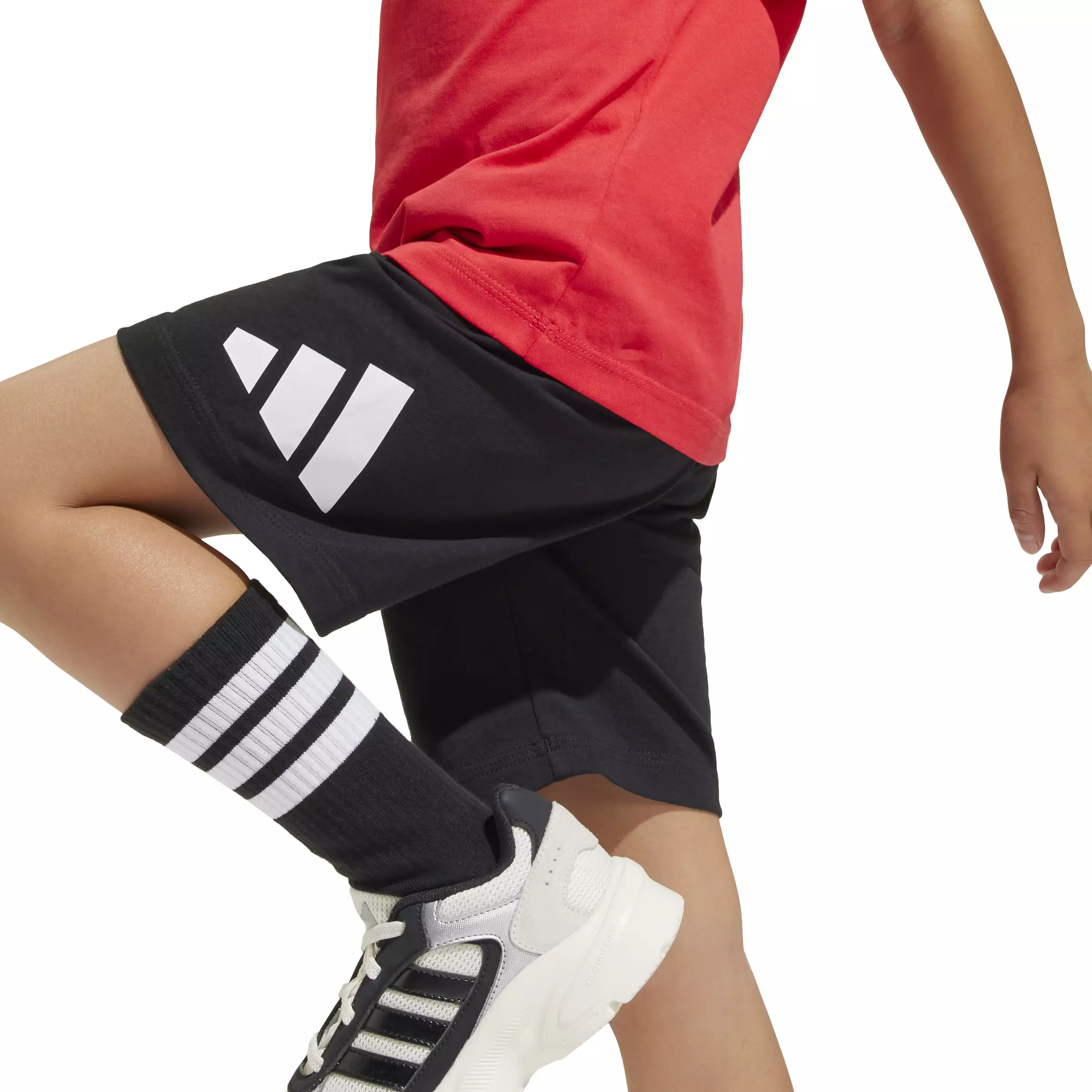 ADIDAS Essentials Tee Set Kids JC9723 - Set Baju Anak (Merah)