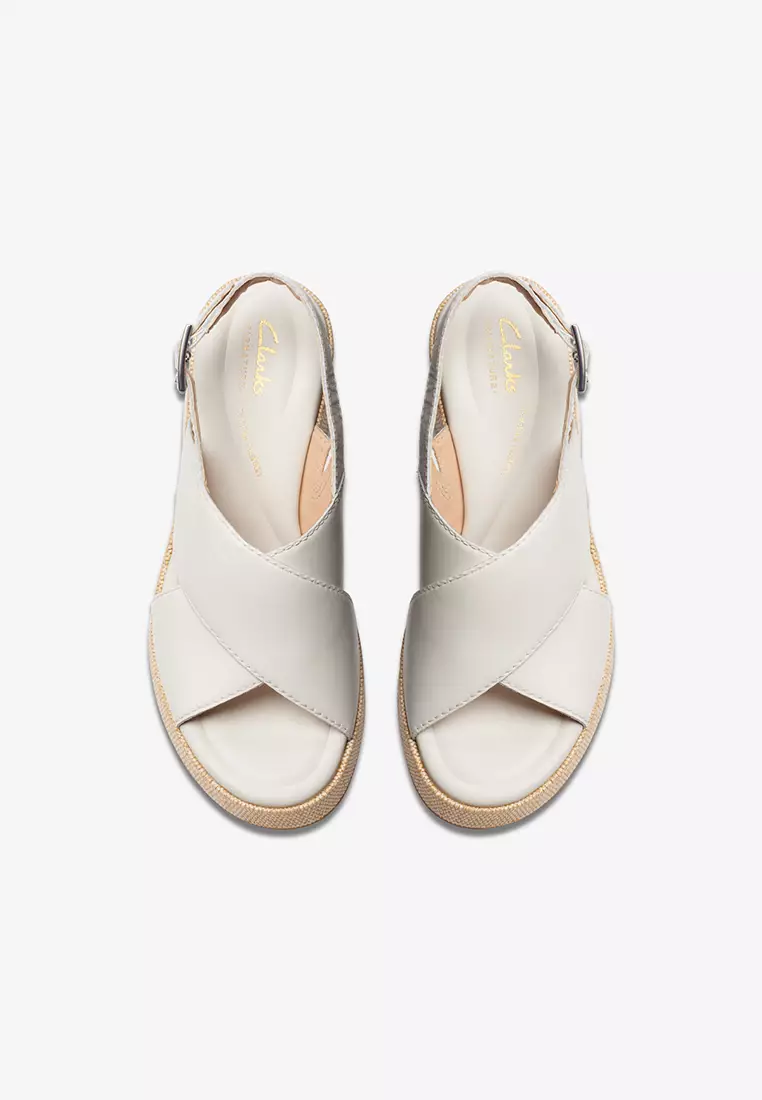 Manon Wish Wedge Sandals Off White