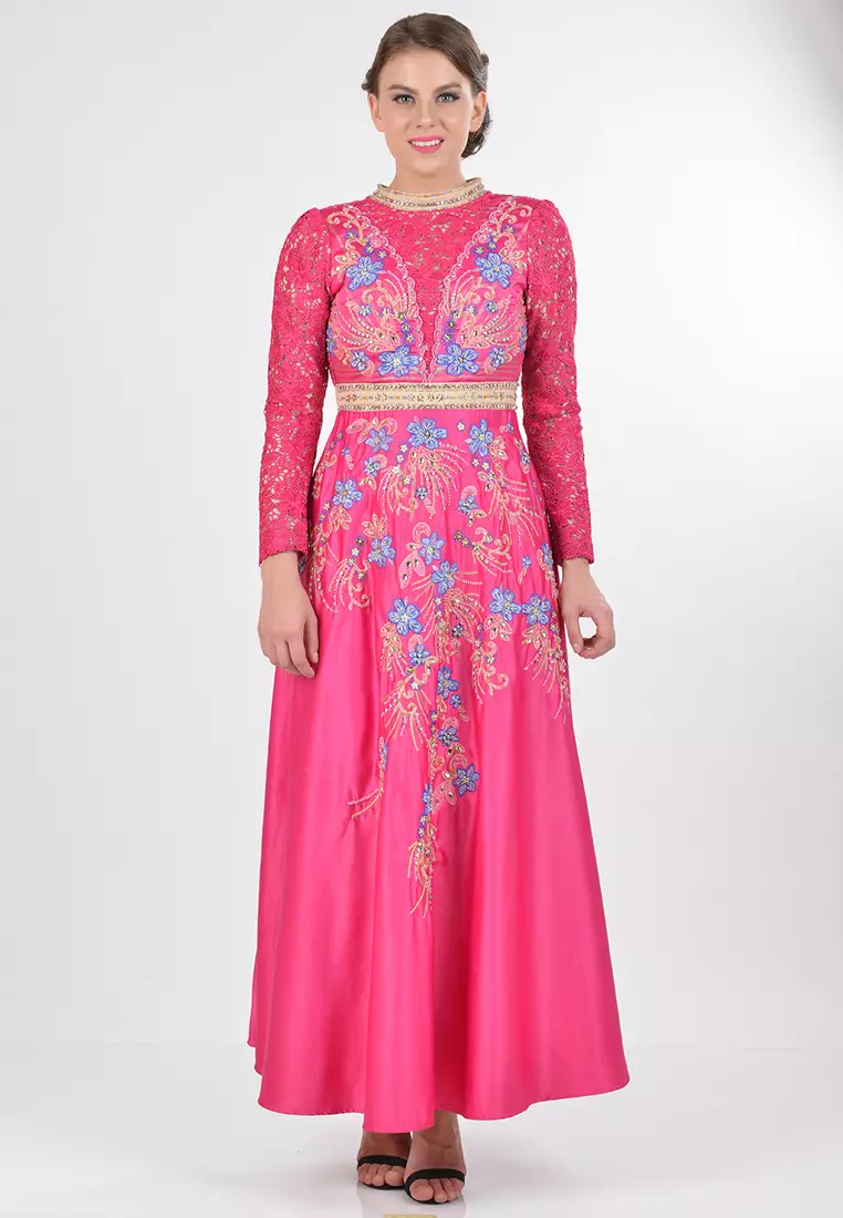 Bibiq Gamis Brokat Satin