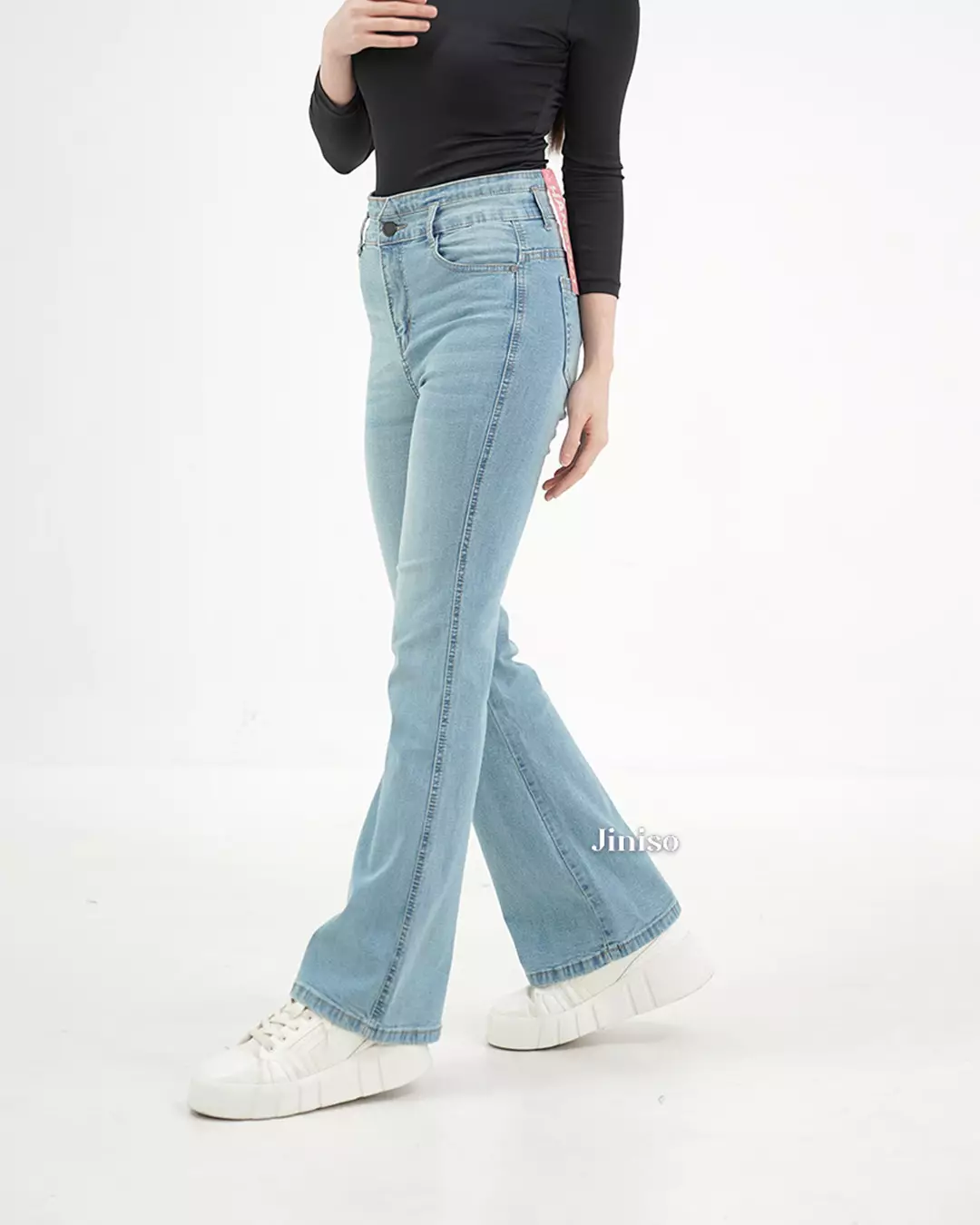 Ultra Highwaist Cutbray Stretch Jeans 610 HANGOUT