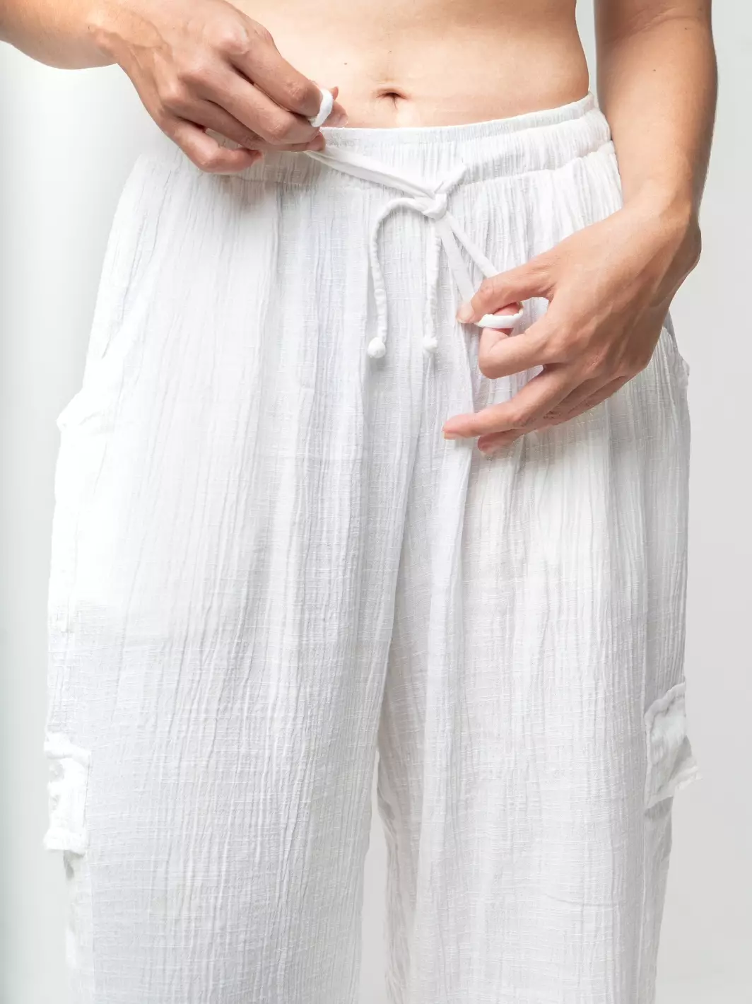 Sun Sleeper Pant White