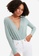 Trendyol green Wrap Breasted Collar Knitted Bodysuit 04917AAAD456C1GS_1