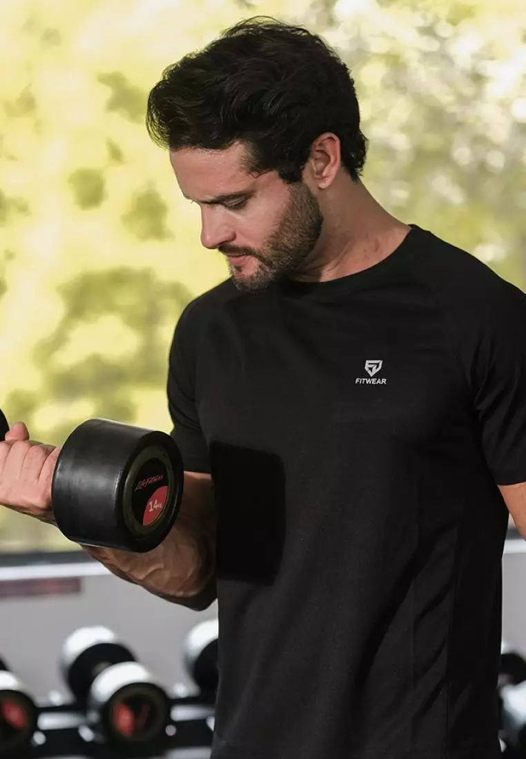 Fitwear - Kaos Olahraga PRIA DRYFIT XAVIER REGULAR FIT S/S - BLACK