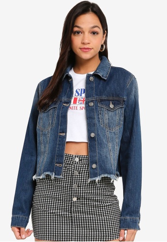 Buy Forever 21 Frayed Denim Jacket Online On Zalora Singapore