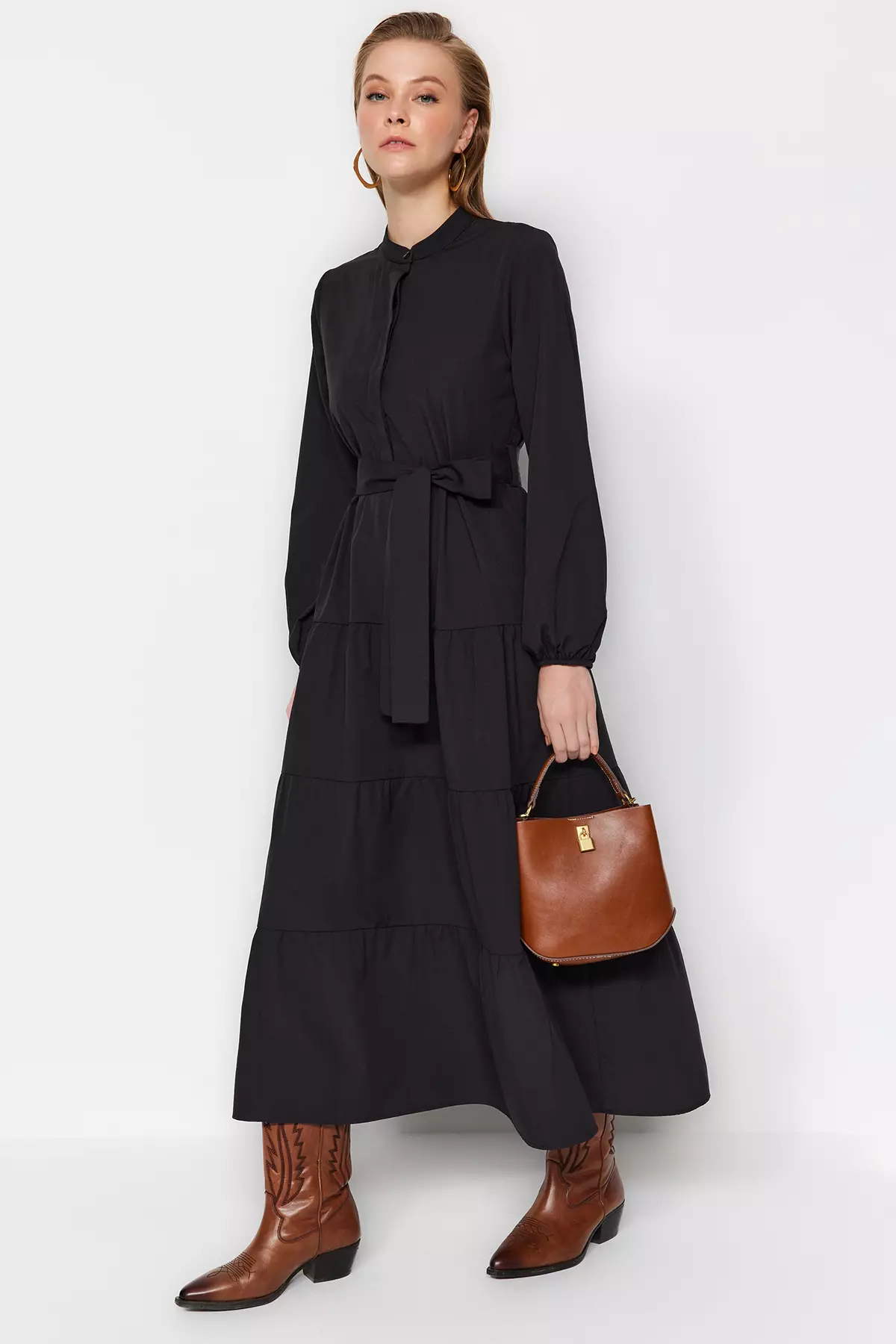 Belted Maxi Dress