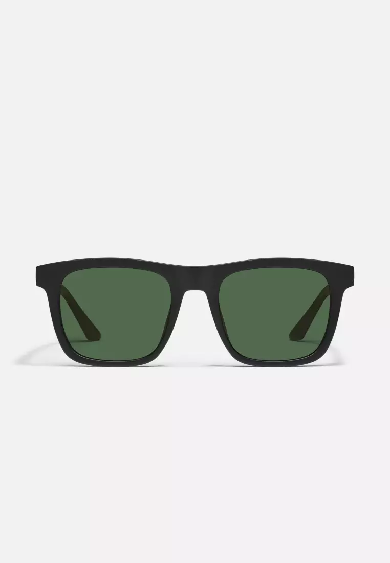 Buy QUAY Flip Side Sunglasses - Matte Black/Green Polarized 2026
