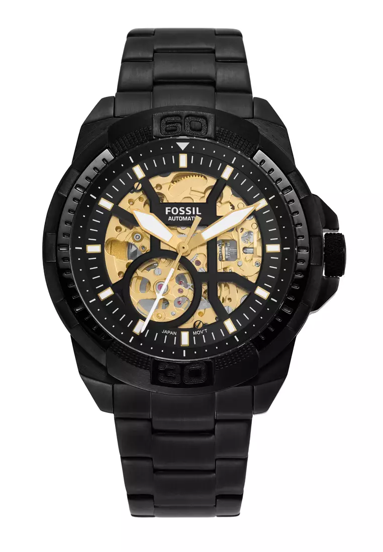 Fossil black store metal