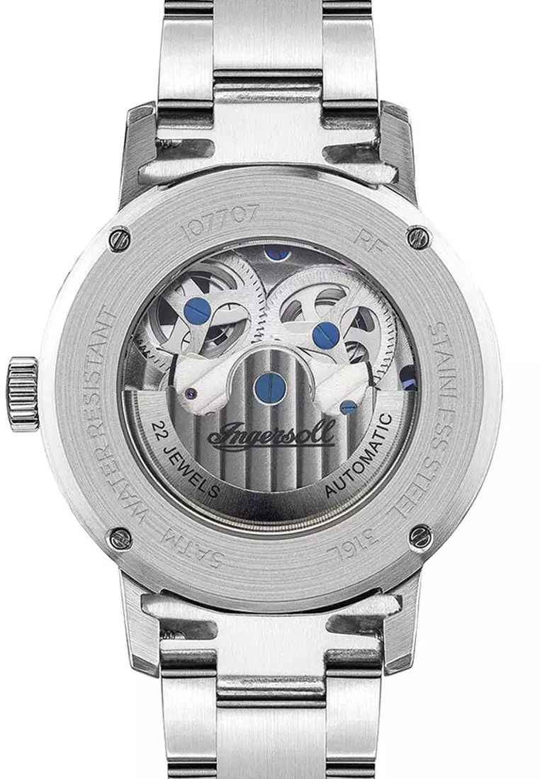 Ingersoll Jazz Silver Stainless Steel Analog Automatic Watch For Men INI07707
