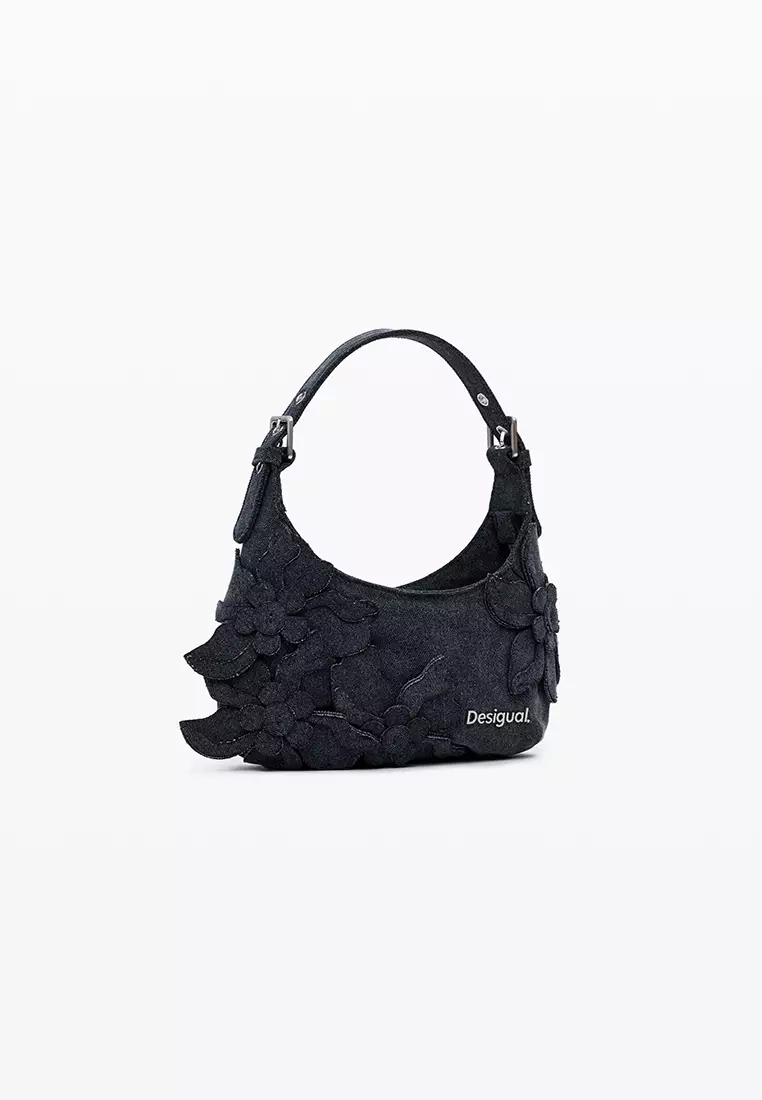 Small floral appliqué bag