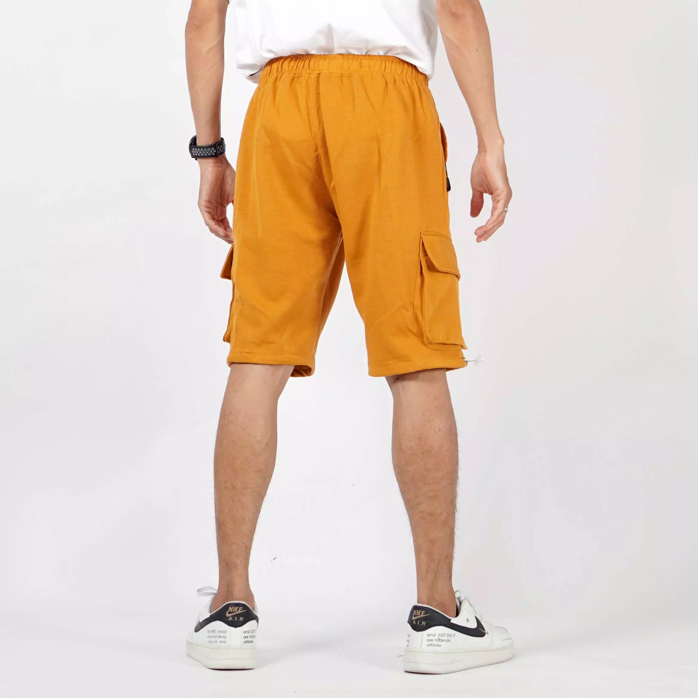 JUAN Cargo Pants Pria Celana Pendek Pria Cargo Celana Kargo Pendek - MUSTARD