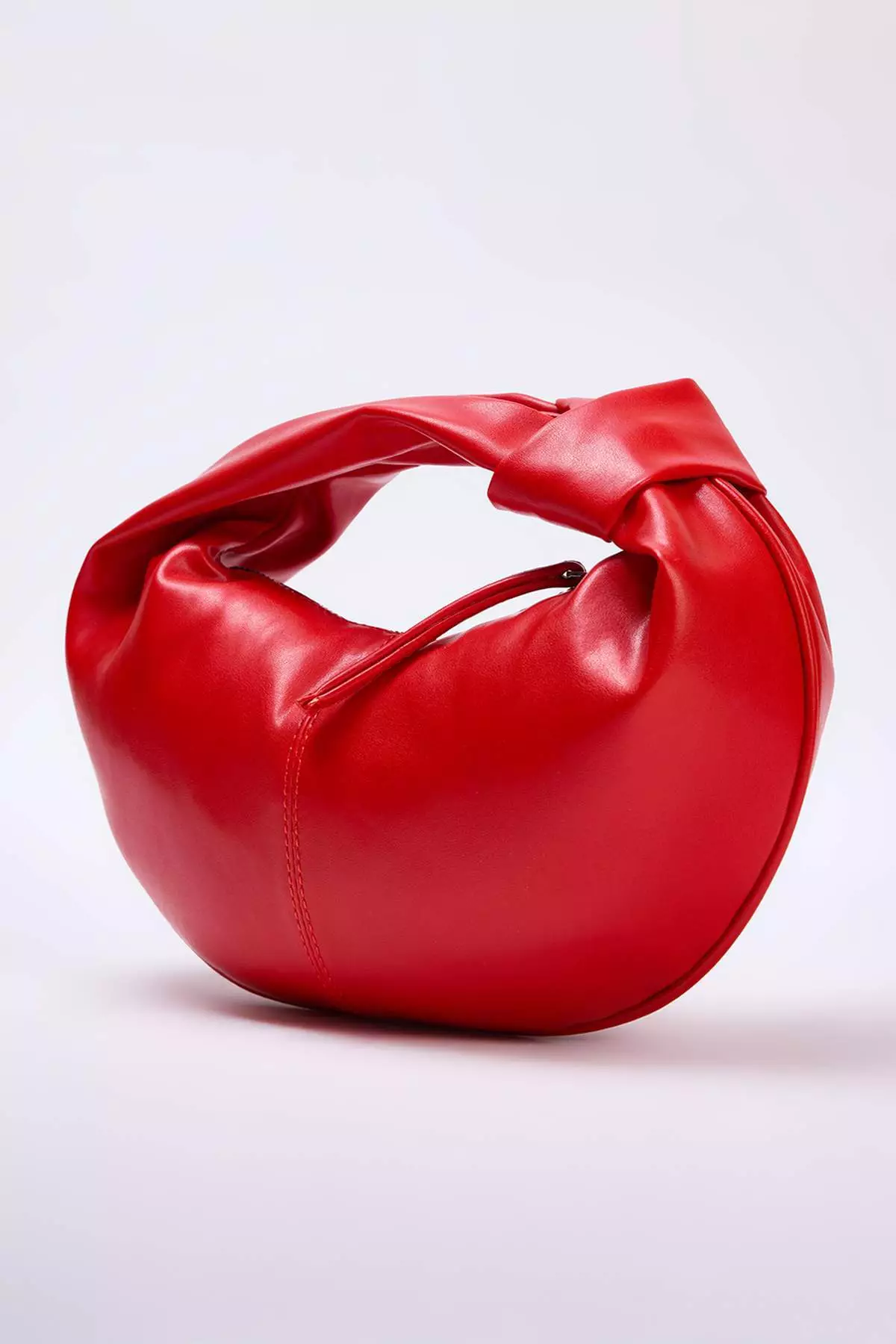 Red Women'S Mini Size Oval Shoulder Bag Takss25Oc00068