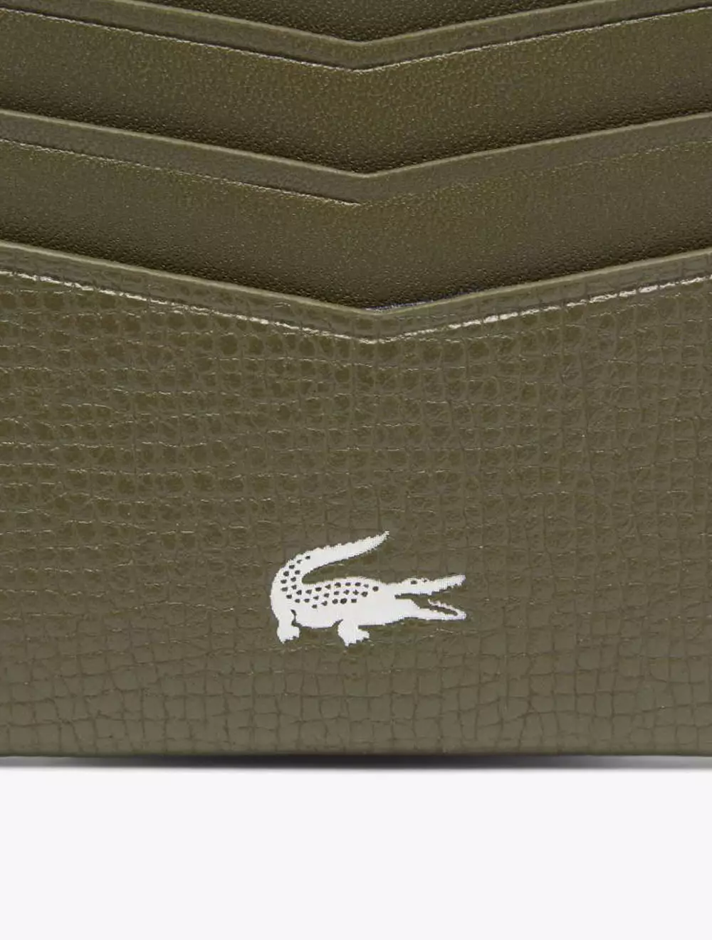 Jual Lacoste Ossian Leather Cardholder Green Original 2025