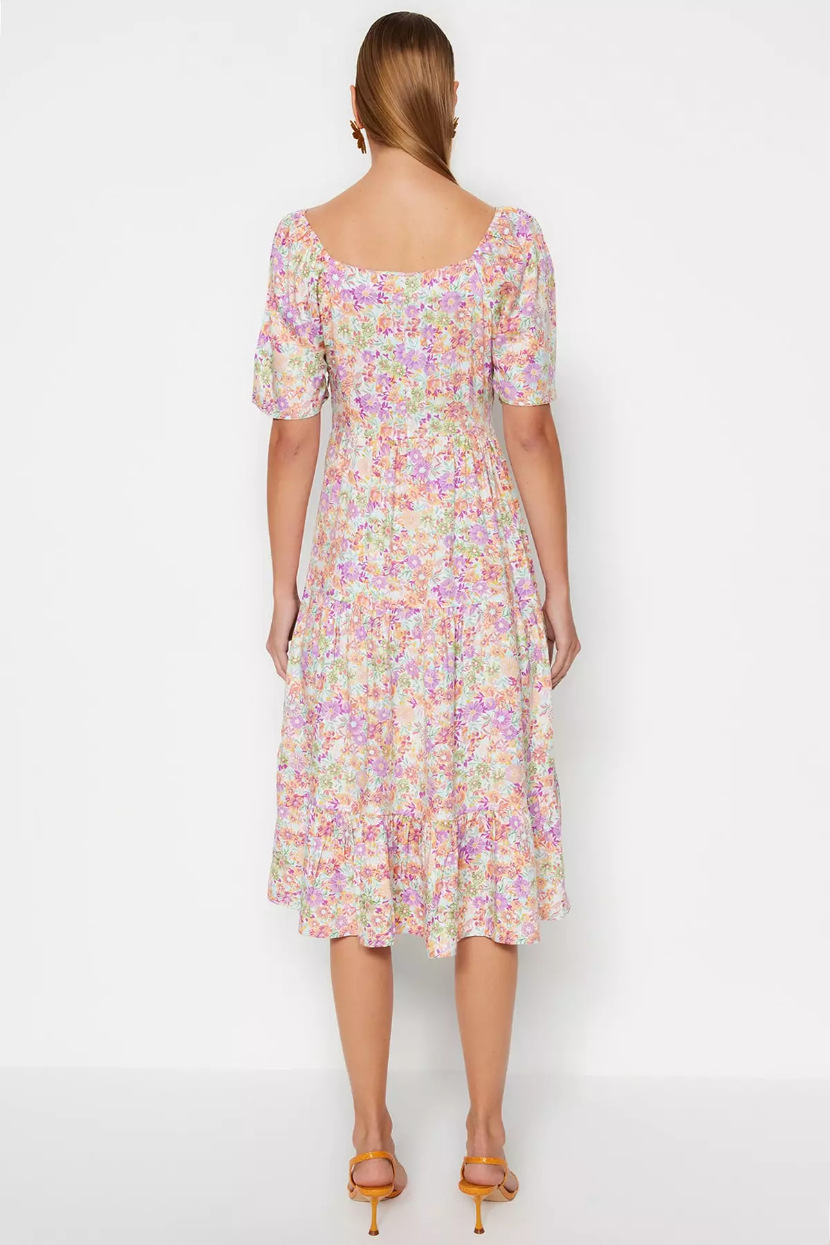 Buy Trendyol Floral Print Dress with Balloon Sleeves 2024 Online ...