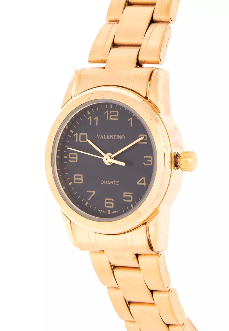 Analog Watch 20122203-Gold - Black Dial