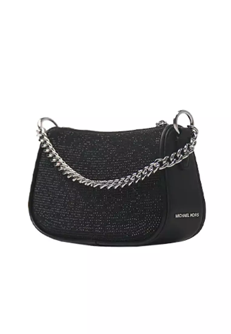 Buy MICHAEL KORS Women's Carmela Series Crossbody Bag In Black ...