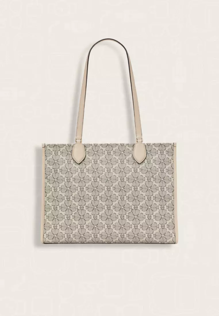 Kate Spade Spade Flower Coated Canvas Market Tote Neutral Multi