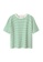 Mango green Striped Cotton T-Shirt 4DFB0AAC59E9BBGS_5