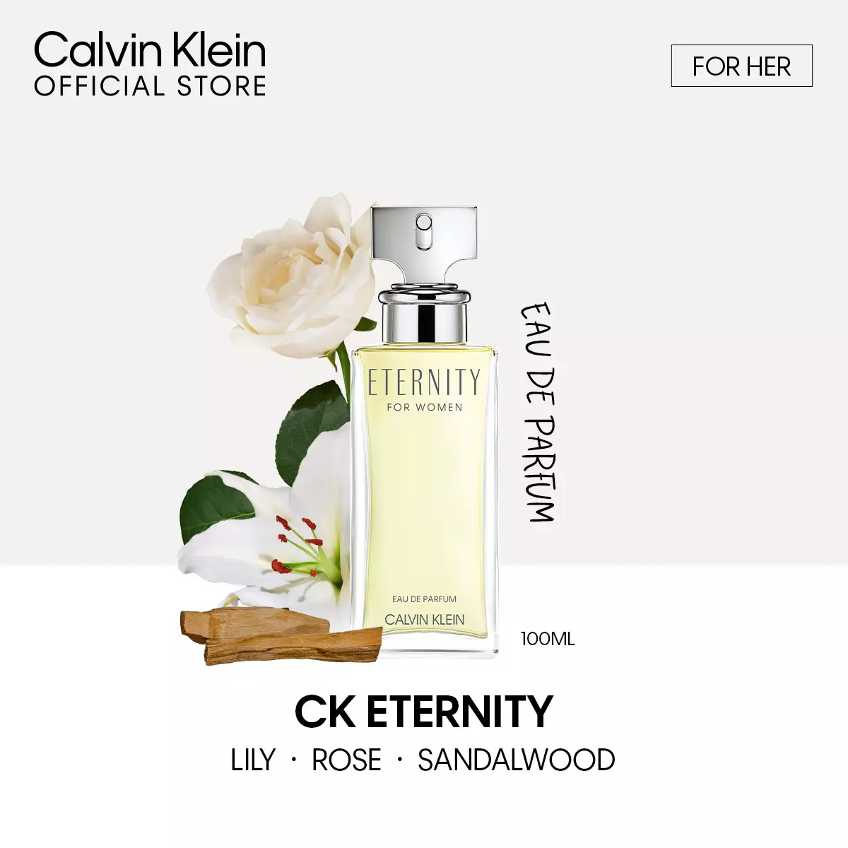Calvin Klein CK Eternity for Women Eau de Parfum 100ml - Fragrance for Her