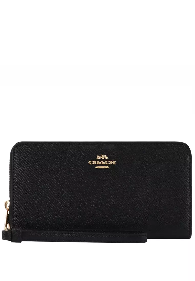 Coach black long wallet 2025