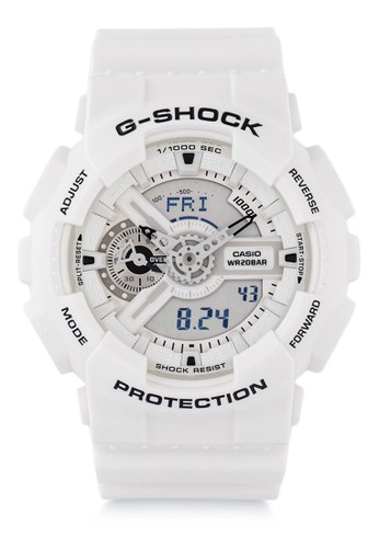 Jual G Shock Casio G Shock Jam Tangan Pria White Resin Ga 110mw 7adr Original Zalora Indonesia