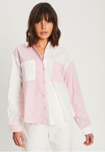 REUX pink Tahlie Shirt D170CAA2071C8AGS_1