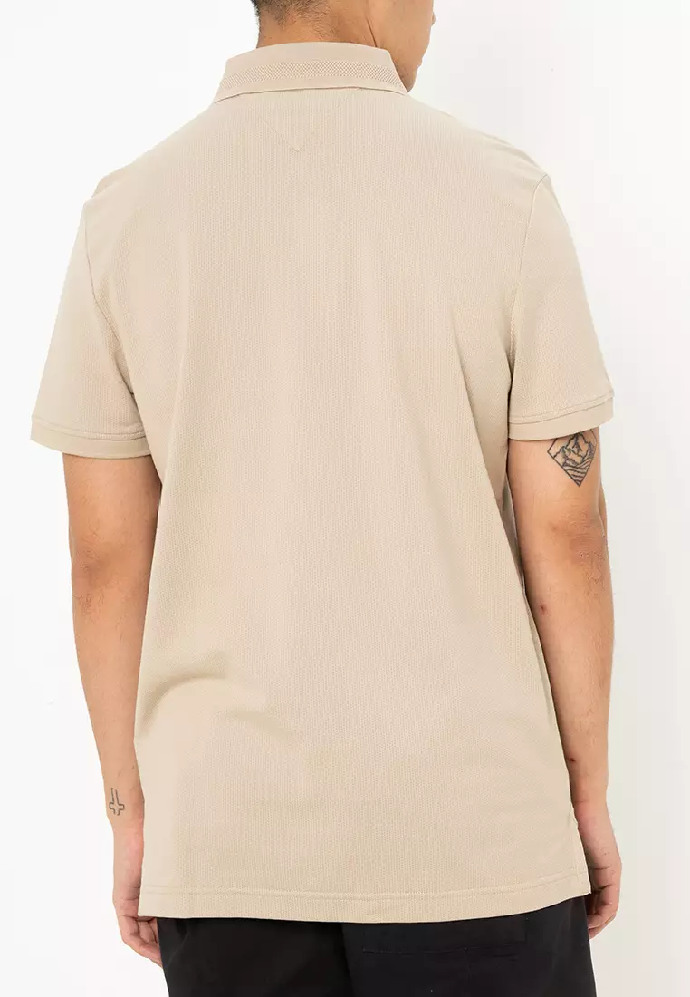 Single Jersey Jacquard Reg Polo Shirt - Tommy Mainline