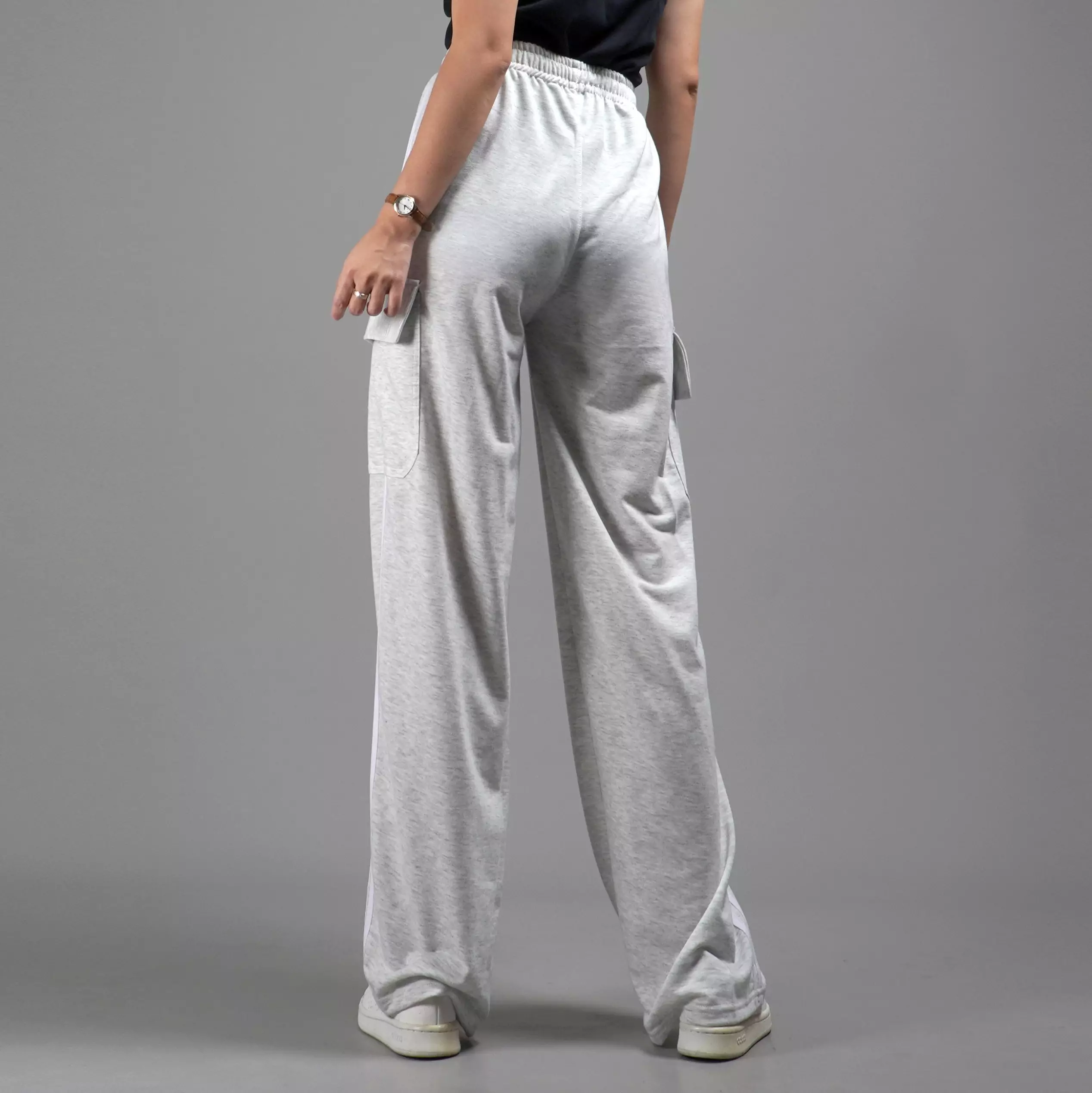  JOLIE Cargo Pants Wanita Celana Kargo Wanita Panjang - GREY