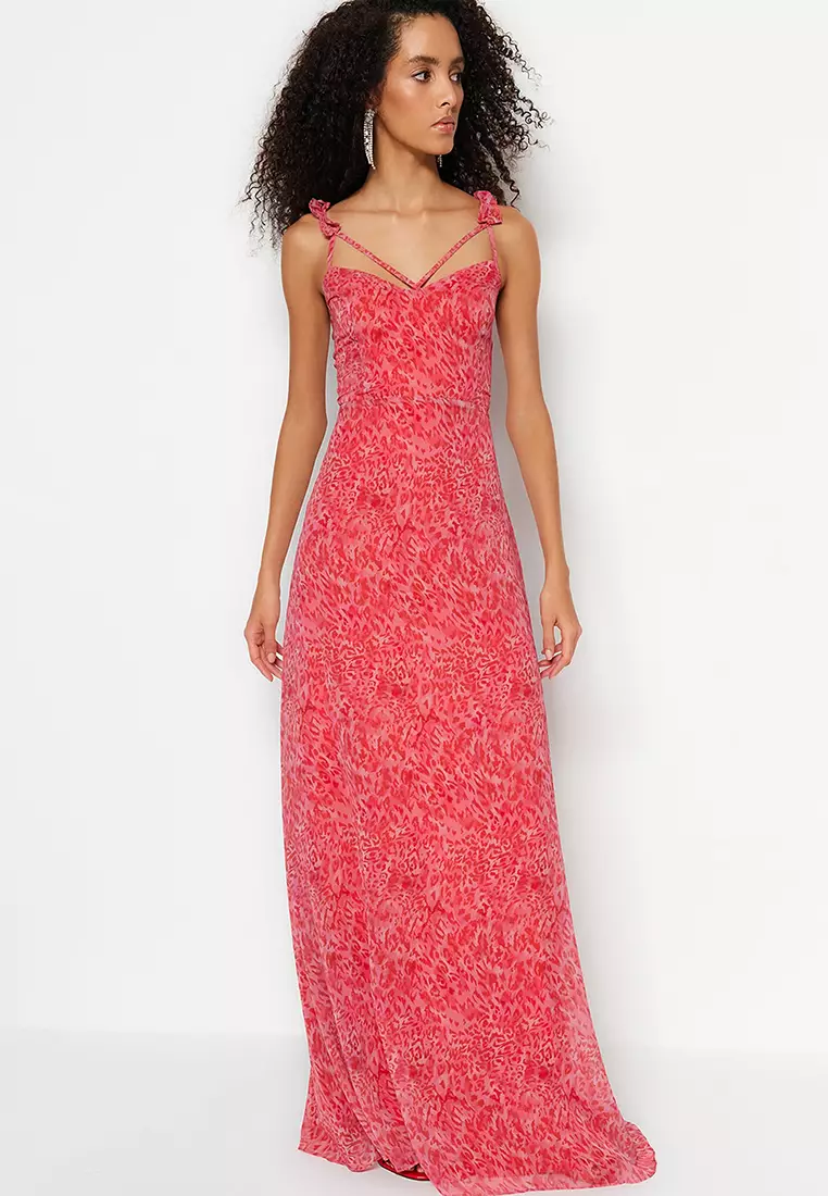 Strappy evening dresses outlet