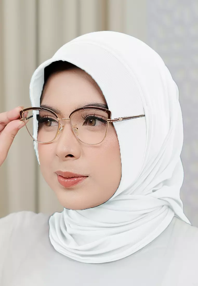 HIJAB INSTAN SOFTPAD AMEENA - PURE WHITE