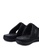 Louis Cuppers 黑色 Faux Leather Stitched Sandals DE2EBSHB6390D3GS_3