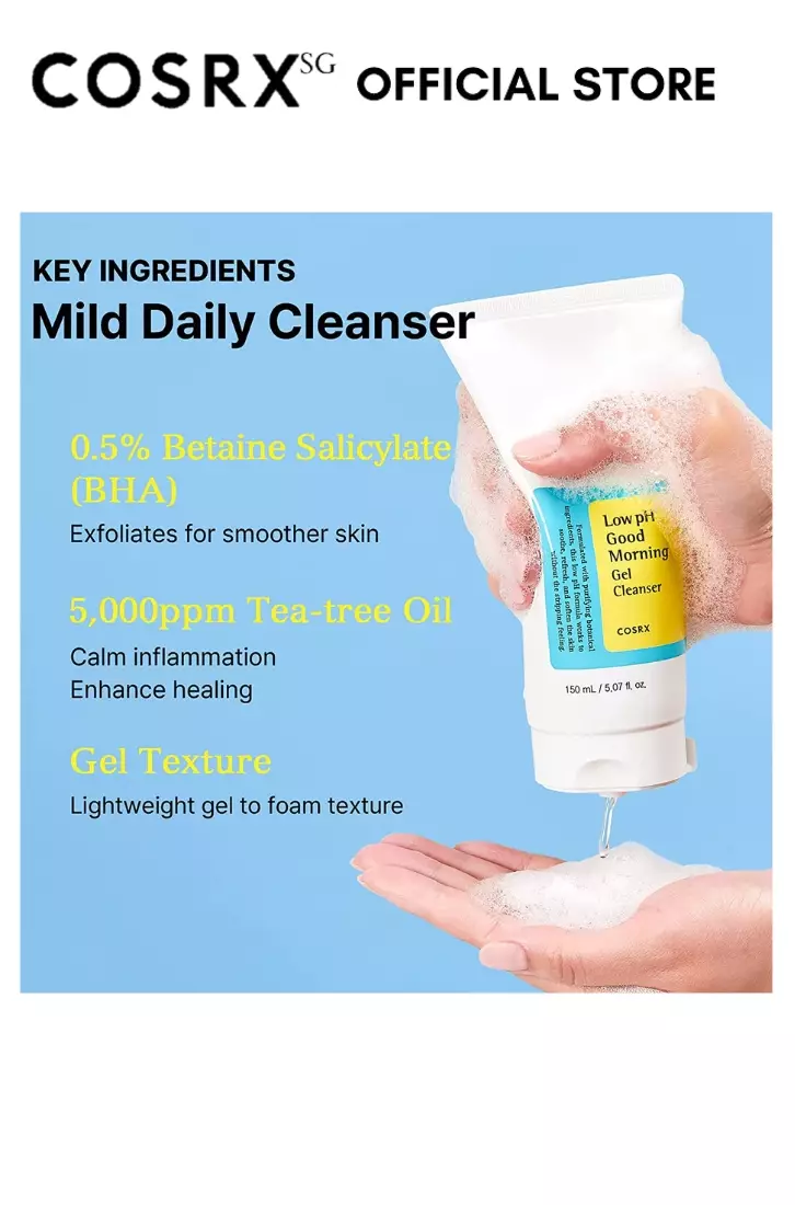 Cosrx Day & Night Cleanser(Low pH 150ml + Salicylic Acid 150ml + Micellar Water 400ml)